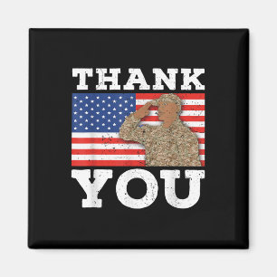 United Staaten Soldier Patriot Veteran US Flag Mem Magnet