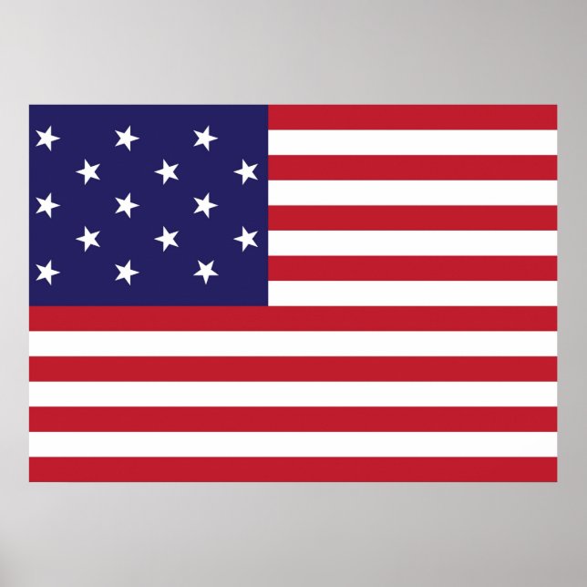 United Staaten Star Spangled Banner Flag Poster (Vorne)