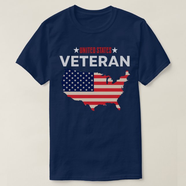 United Staaten VETERAN T-Shirt (Design vorne)