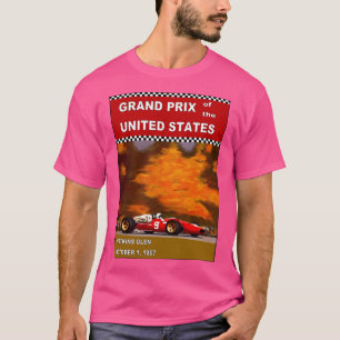 United Staaten Vintag Grand Prix Auto Racing Print T-Shirt