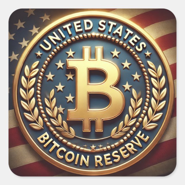 United Stated Bitcoin Reserve Aufkleber (Vorderseite)