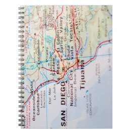 United States 1830 Historical Vintage Map Notizblock