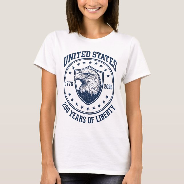 United States 250 Years of Liberty Eagle T-Shirt (Vorderseite)