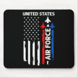 United States Air Force American Usa Flag July 4th Mousepad<br><div class="desc">United States Air Force American Usa Flag July 4th Patriotic For Women Girls Kids Men</div>