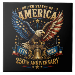 United States America 250. Jubiläum Adler Fliese
