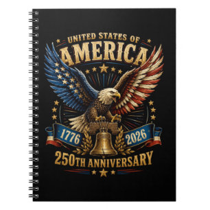 United States America 250. Jubiläum Adler Notizblock