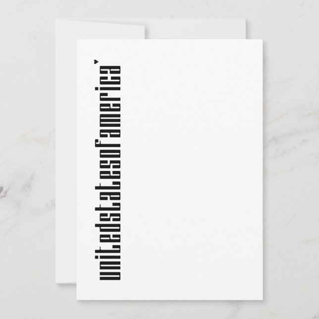 United States of America - minimalistic card Karte (Vorderseite)