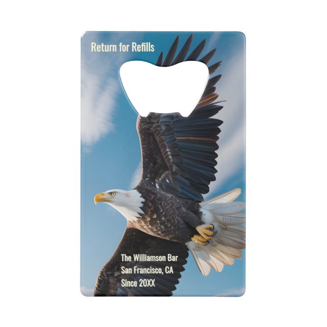 United States Semiquincentennial Eagle (1776–2026) Geldbeutel Flaschenöffner (Rückseite)