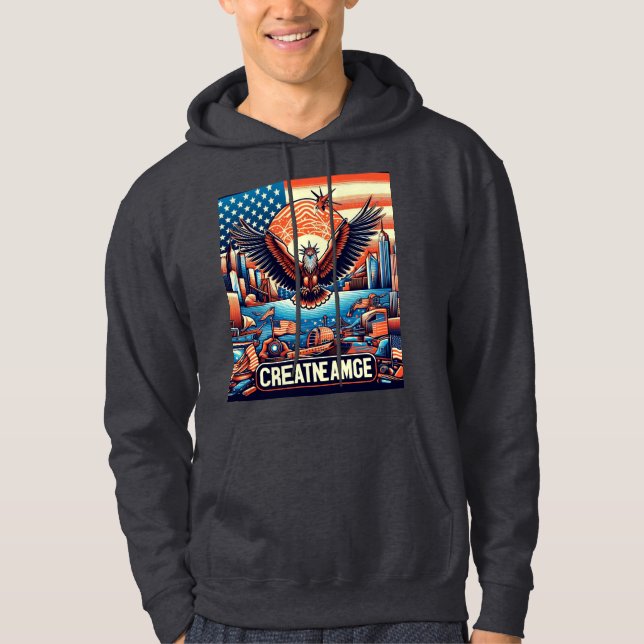 United States Trendy Hoodie – Premium Streetwear  (Vorderseite)