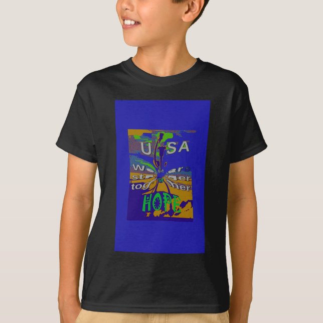 United USA Hope Stronger Together T-Shirt (Vorderseite)