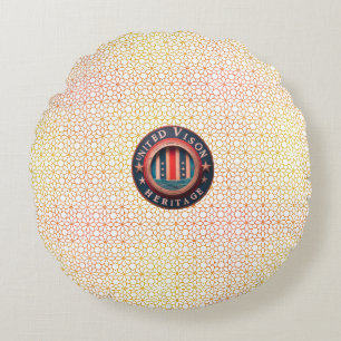 United Vision Proud Heritage Round Pillow Rundes Kissen