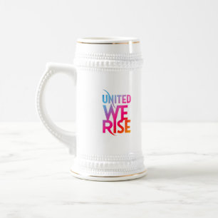 United We Rise Bierglas