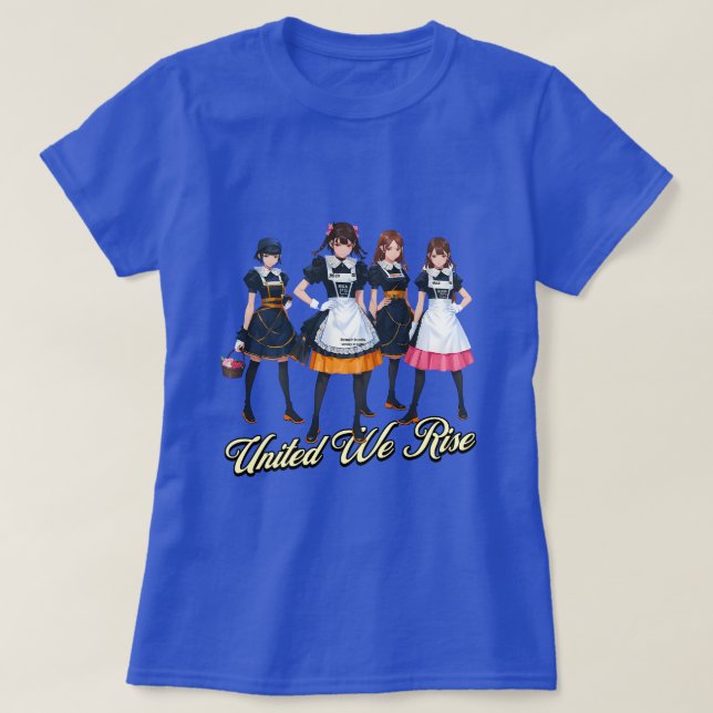 United We Rise: Eine Feier der Einheit und des Die T-Shirt (Design vorne)