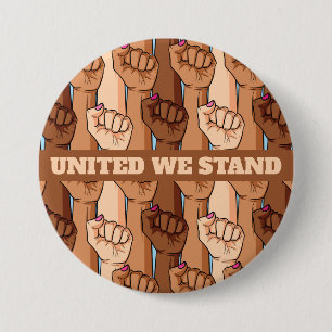 United We Stand Friedlich Protest Button