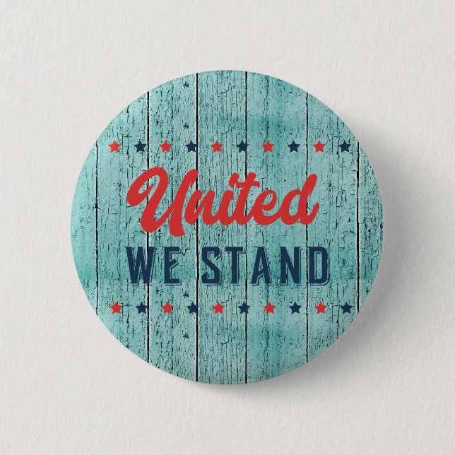 United We Stand Patriotic Button (Vorderseite)