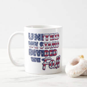 United We Stand Typografie Kaffeetasse