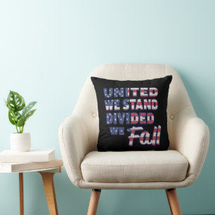 United We Stand Typografie Kissenhülle Kissen