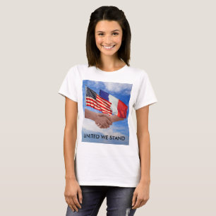 United We Stand USA & Frankreich Women's Basic T - T-Shirt
