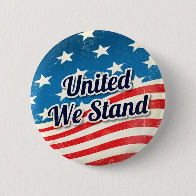 United We Stand Vintage Button (Vorderseite)