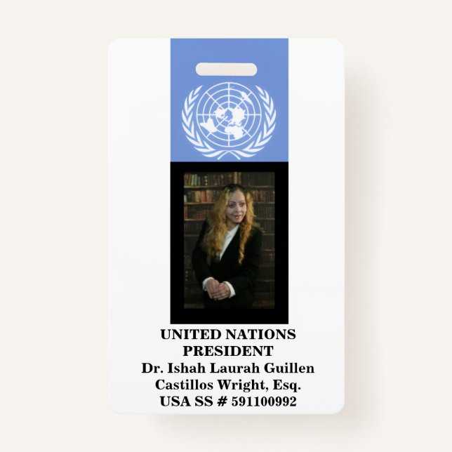 #UNITEDNATIONS AUSWEIS (Vorderseite)