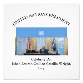 #UNITEDNATIONSPRESIDENT DR. #LAURAHCASTILLOS ESQ. FOTODRUCK