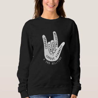 Unity Day 2022, Anti-Mobbing-Liebeszeichen, Mobbin Sweatshirt