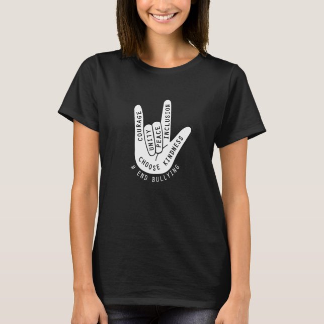 Unity Day 2022, Anti-Mobbing-Liebeszeichen Mobbing T-Shirt (Vorderseite)