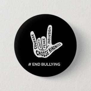Unity Day Anti Bully Liebe Sign School beenden Sch Button