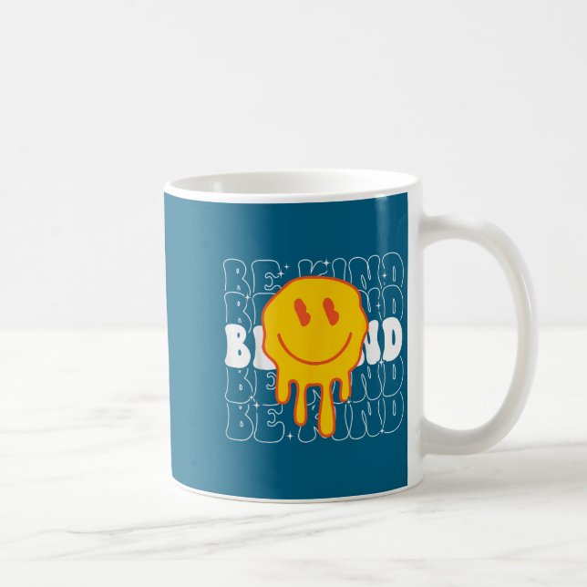 Unity Day Be Kind Kindness Smile Face Orange Groov Kaffeetasse (Rechts)