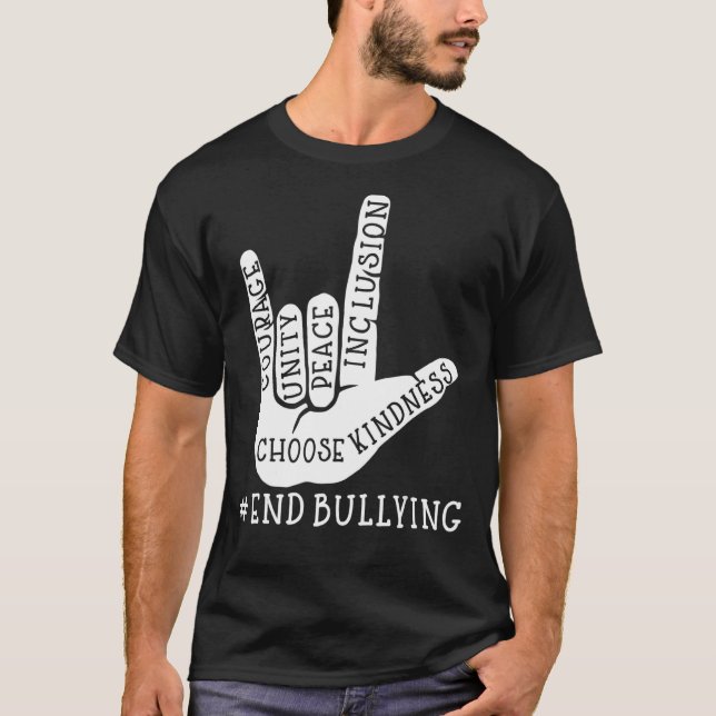 Unity Day Orange End Bullying Choose Kindness And  T-Shirt (Vorderseite)