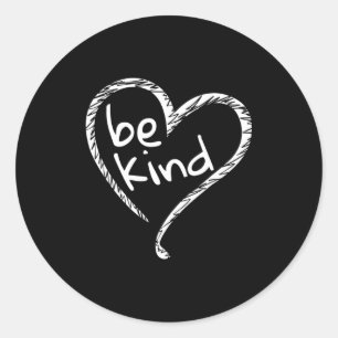 Unity Day Orange Heart Be Kind Anti Bullying Boys Runder Aufkleber