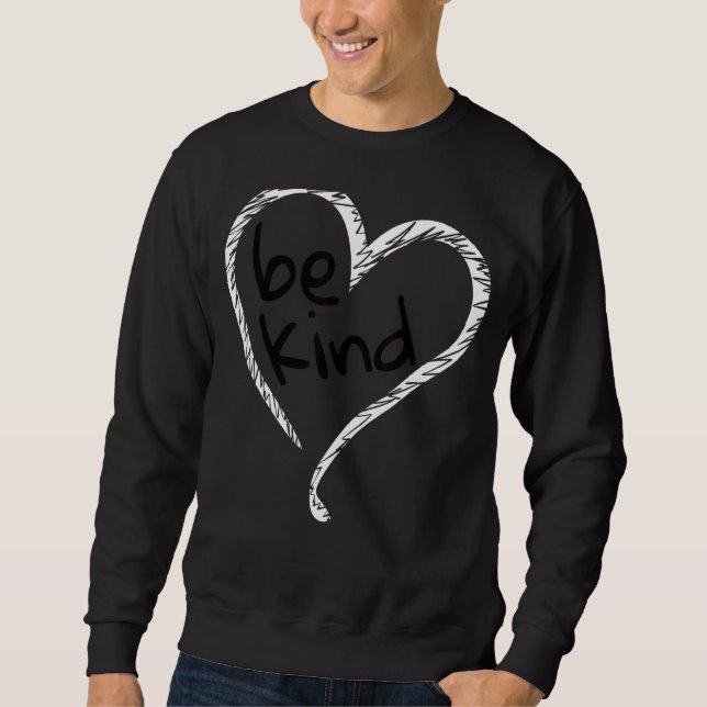 Unity Day Orange  Heart Be Kind Anti Bullying Sweatshirt (Vorderseite)
