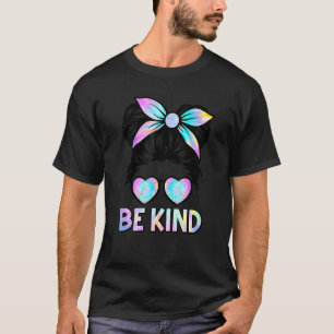 Unity Day Orange Kids Gefärbte Krawatte Messy Bun T-Shirt