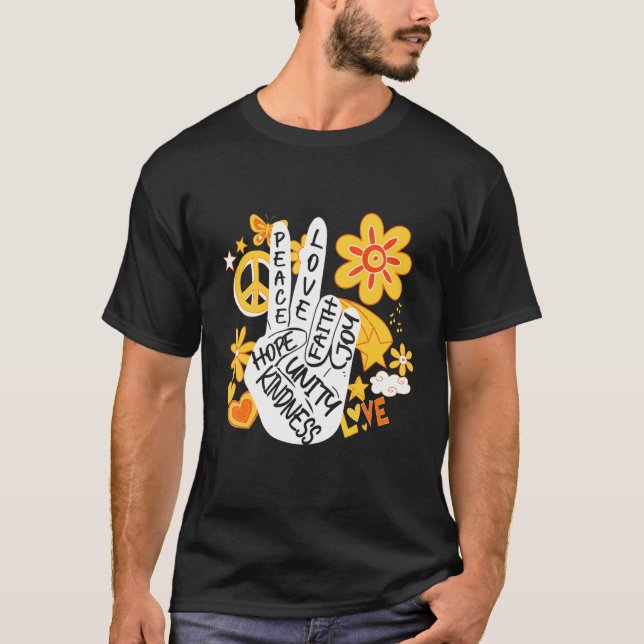 Unity Day Orange Peace Liebe Hope Kindness End Bul T-Shirt (Vorderseite)