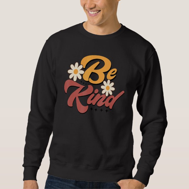 Unity Day Orange Retro Teacher Kindness Antibulliy Sweatshirt (Vorderseite)