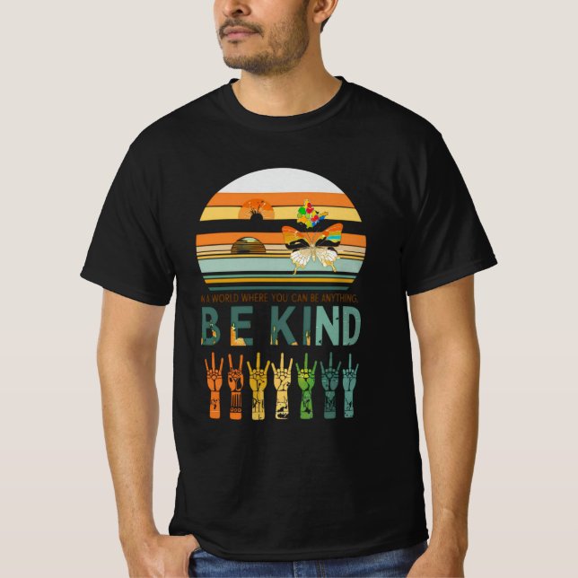 Unity Day Orange Sei Freundlich Leopard Herz Anti- T-Shirt (Vorderseite)