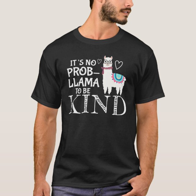Unity Day Orange sein No Prob Llama, um ein freund T-Shirt (Vorderseite)