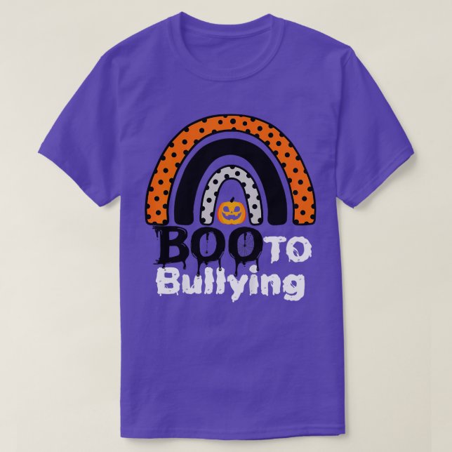 UNITY DAY Orange T-Shirt Boo to Bullying Halloween (Design vorne)