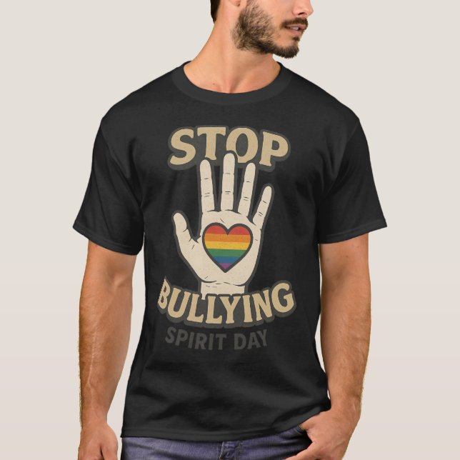 Unity Day Purple Anti Bullying Stop Bullying Spiri T-Shirt (Vorderseite)