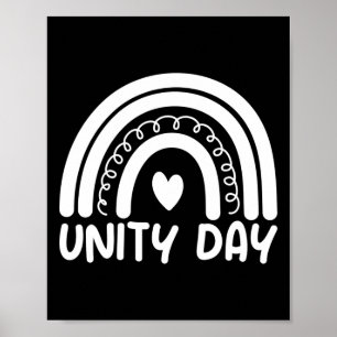 Unity Day stoppt die Schikanen Kindness S Orange U Poster