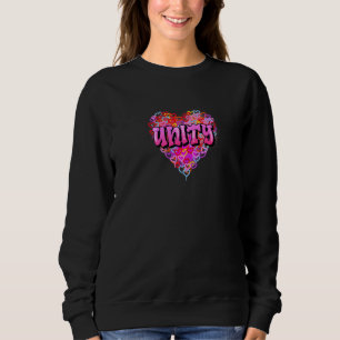 Unity Heart Grafikdesign für Valentinstag Liebe Sweatshirt