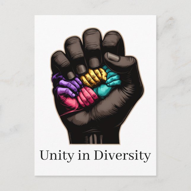 Unity in Diversity Postkarte (Vorderseite)