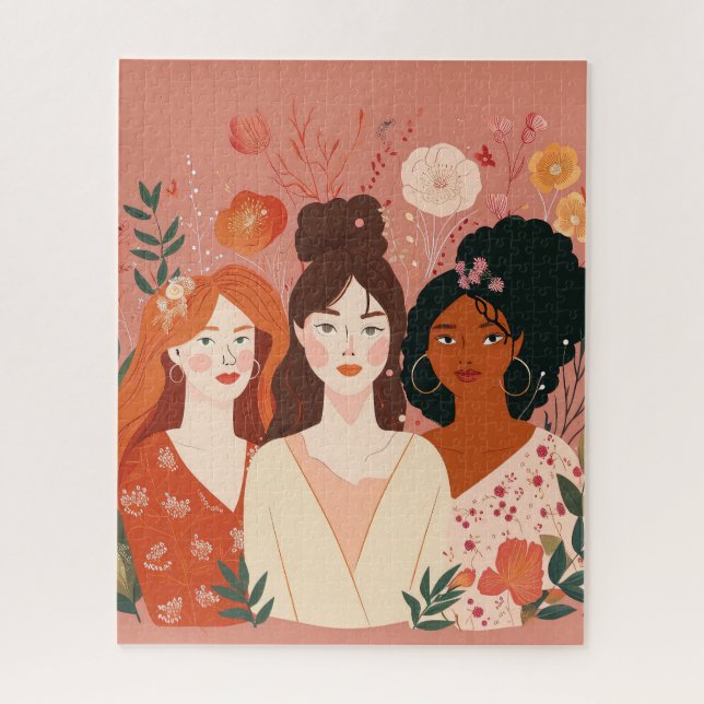"Unity in Diversity" Puzzle Happy Women Day (Vertikal)
