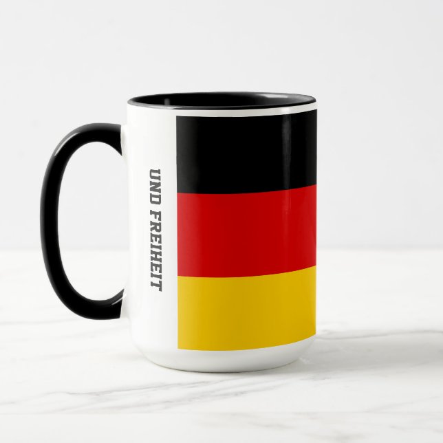 Unity Justice Freedom Deutschland Flagge Tasse (Links)