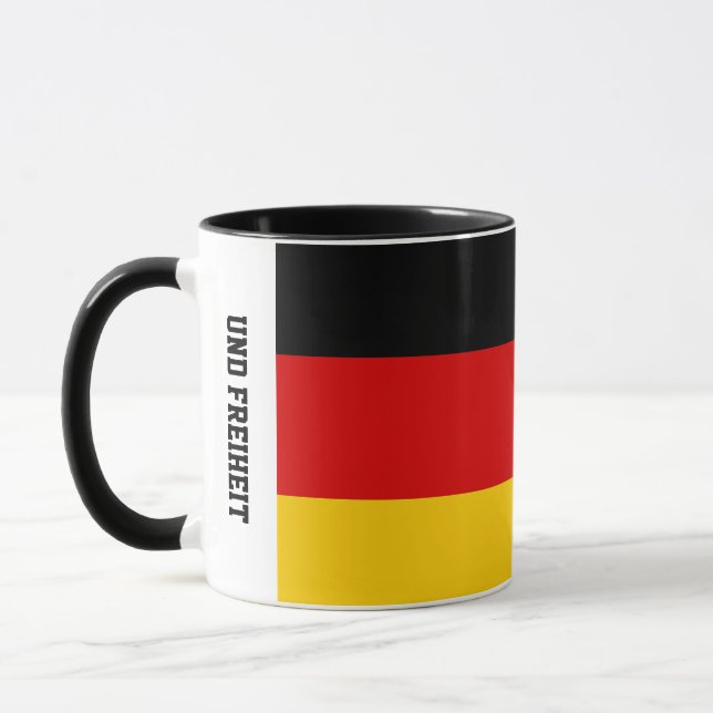 Unity Justice Freedom Deutschland Flagge Tasse (Links)