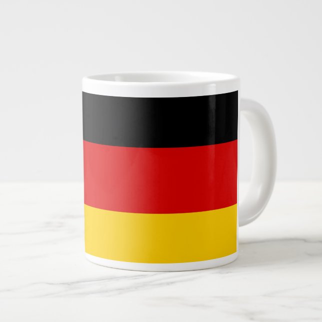 Unity Justice Freedom Germany Flag Mug Jumbo-Tasse (Vorderseite Rechts)
