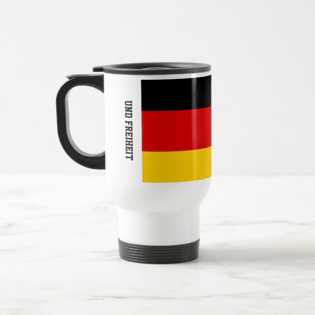 Unity Justice Freedom Germany Flag Mug Reisebecher (Links)