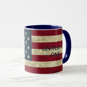 Unity Message Patriotic Coffee Tasse