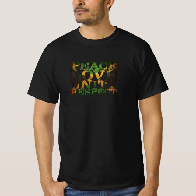 Unity Respect Jamaica Reggae - Beunruhigung der Li T-Shirt (Vorderseite)