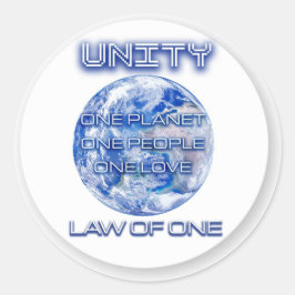 UNITY Stickers! UNIT-GLOBUS-AUFKLEBER! Runder Aufkleber